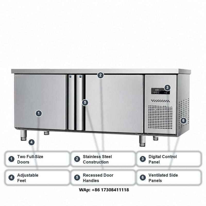 Mueble Refrigerador de Acero I - Commercial Kitchen Worktops reseña y precio